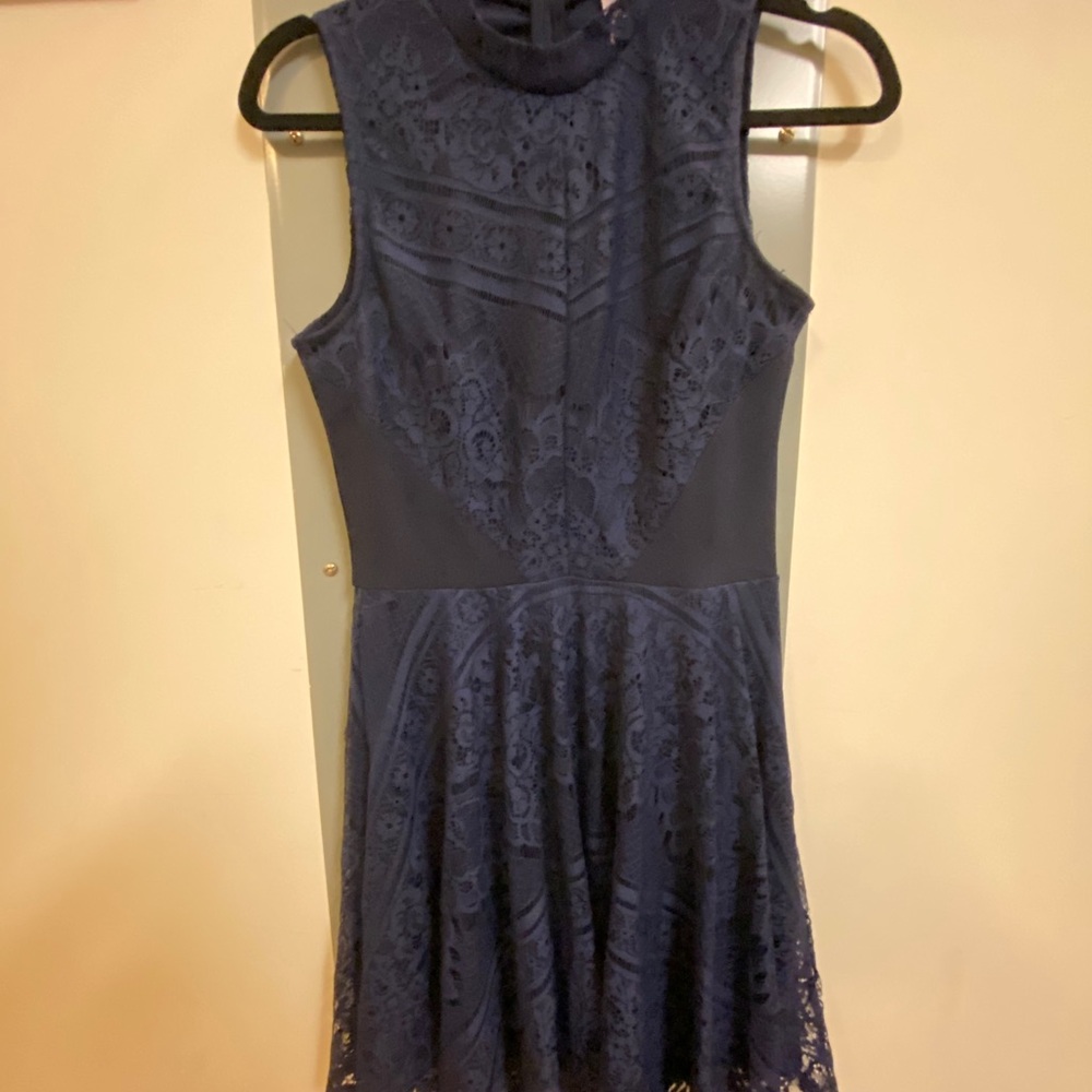 Navy Lacy Dress